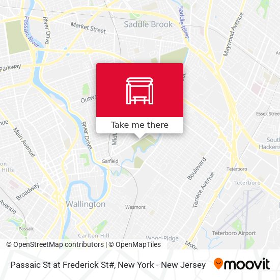 Mapa de Passaic St at Frederick St#