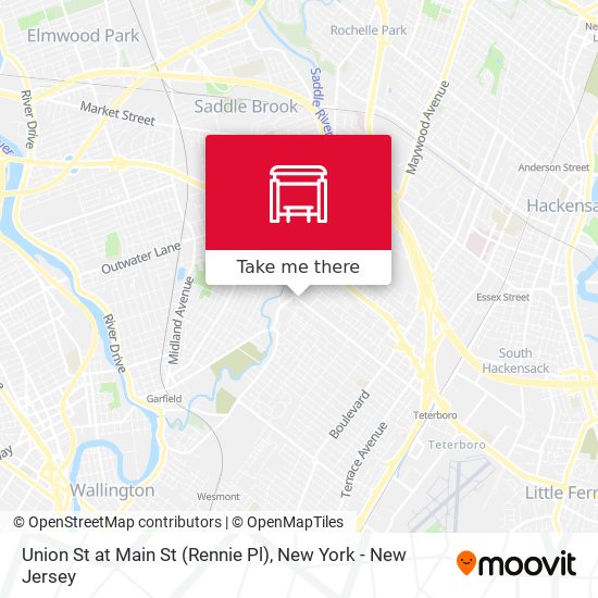 Union St at Main St (Rennie Pl) map