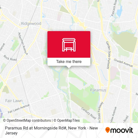 Paramus Rd at Morningside Rd# map
