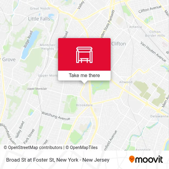 Broad St at Foster St map
