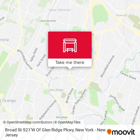 Broad St 921'W Of Glen Ridge Pkwy map