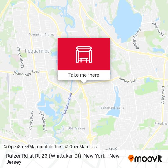 Ratzer Rd at Rt-23 (Whittaker Ct) map