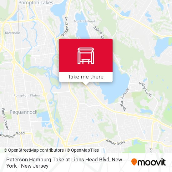 Paterson Hamburg Tpke at Lions Head Blvd map