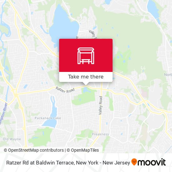Ratzer Rd at Baldwin Terrace map
