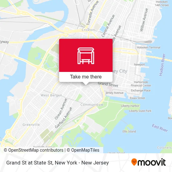 Grand St at State St map