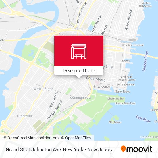 Mapa de Grand St at Johnston Ave