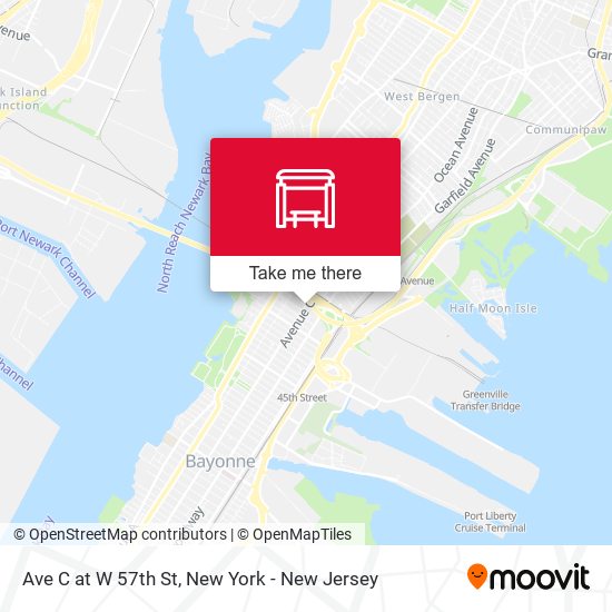 Mapa de Ave C at W 57th St