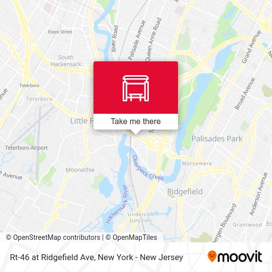 Rt-46 at Ridgefield Ave map