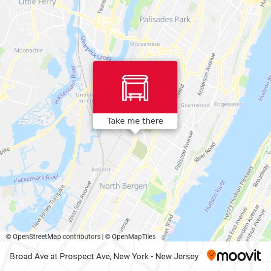 Mapa de Broad Ave at Prospect Ave