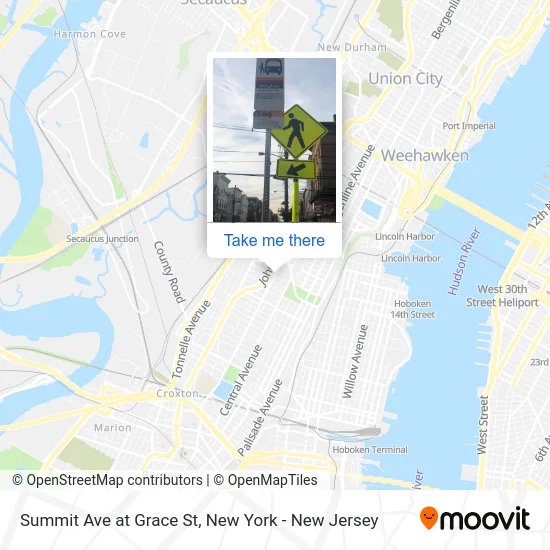 Summit Ave at Grace St map