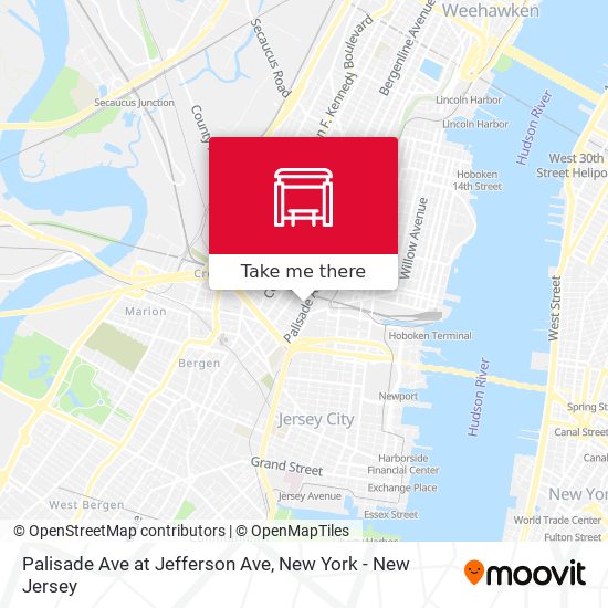 Mapa de Palisade Ave at Jefferson Ave
