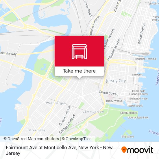 Mapa de Fairmount Ave at Monticello Ave