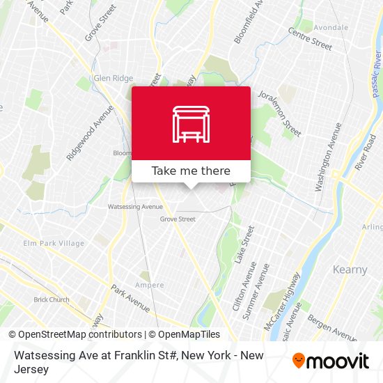 Mapa de Watsessing Ave at Franklin St#
