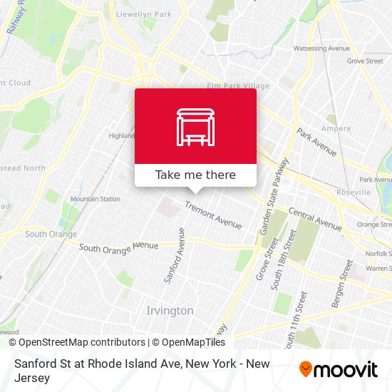 Sanford St at Rhode Island Ave map