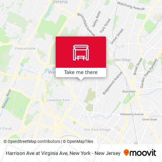 Harrison Ave at Virginia Ave map