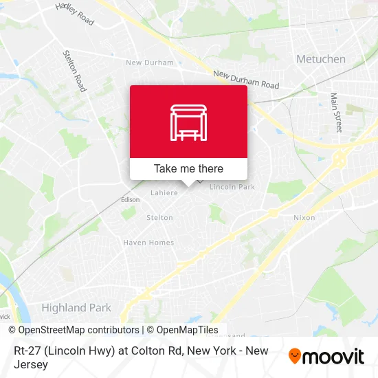 Rt-27 (Lincoln Hwy) at Colton Rd map