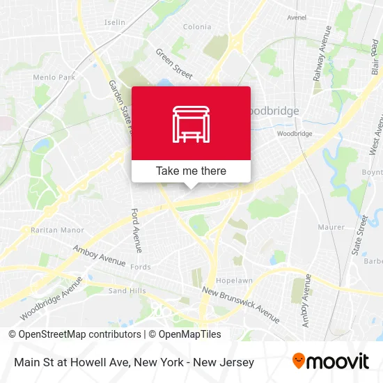 Main St at Howell Ave map