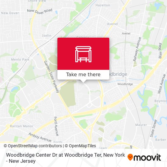 Woodbridge Center Dr at Woodbridge Ter map