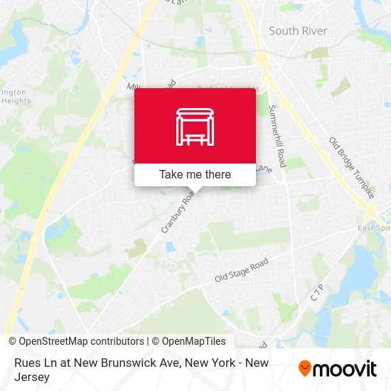 Rues Ln at New Brunswick Ave map