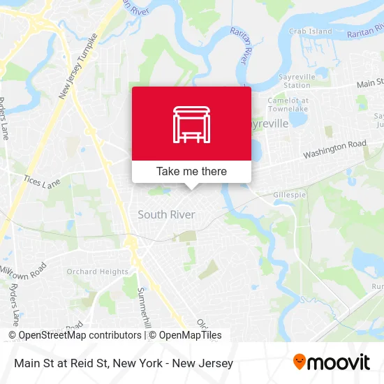 Main St at Reid St map