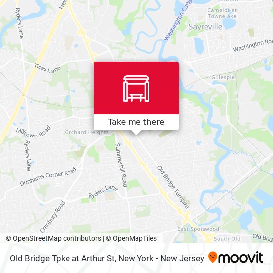 Mapa de Old Bridge Tpke at Arthur St
