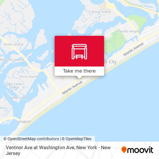 Mapa de Ventnor Ave at Washington Ave