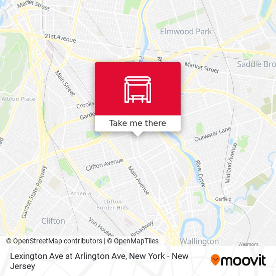 Lexington Ave at Arlington Ave map