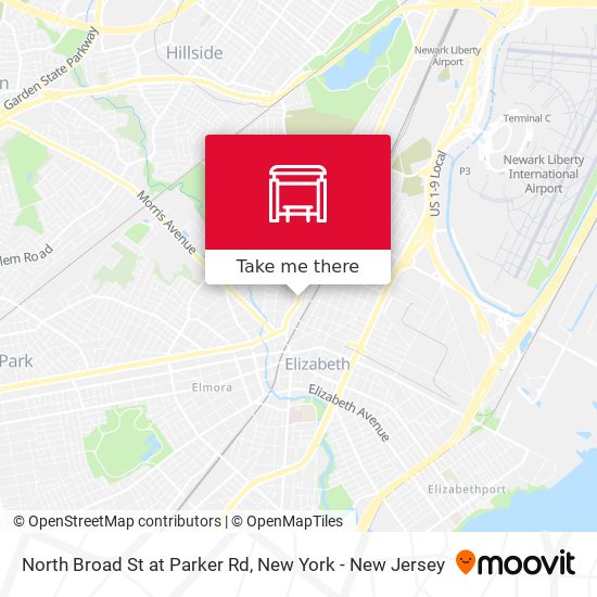 Mapa de North Broad St at Parker Rd