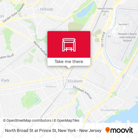 Mapa de North Broad St at Prince St