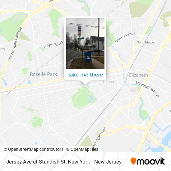 Mapa de Jersey Ave at Standish St