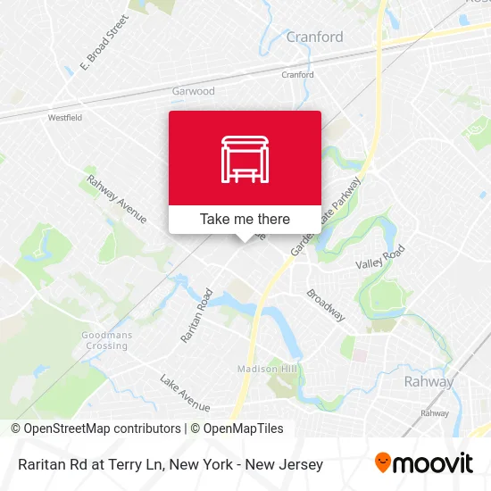 Raritan Rd at Terry Ln map