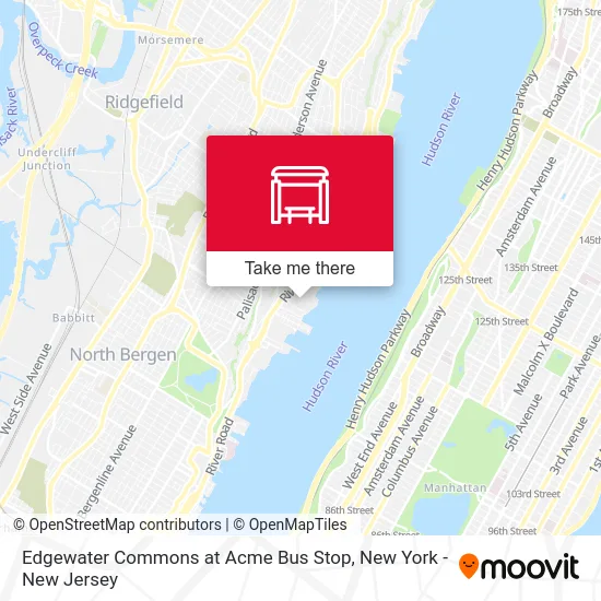 Edgewater Commons at Acme Bus Stop map