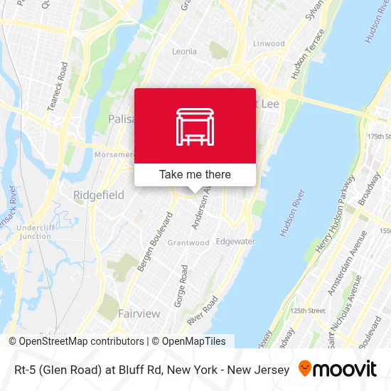 Rt-5 (Glen Road) at Bluff Rd map