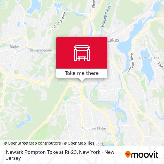 Newark Pompton Tpke at Rt-23 map