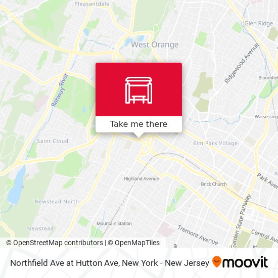 Mapa de Northfield Ave at Hutton Ave