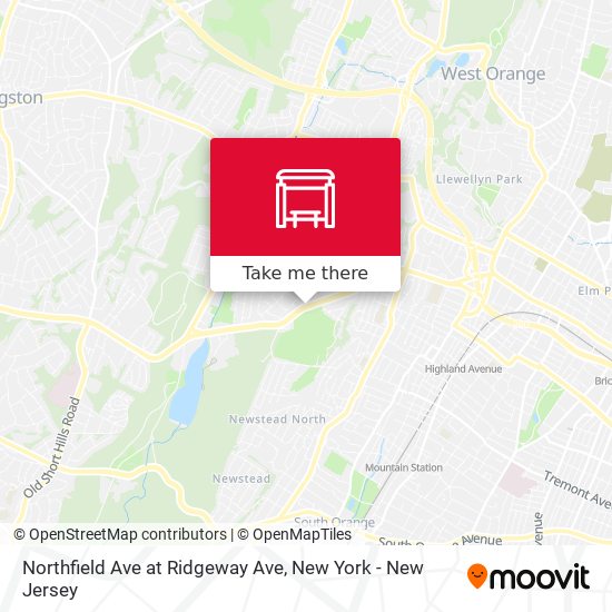 Mapa de Northfield Ave at Ridgeway Ave
