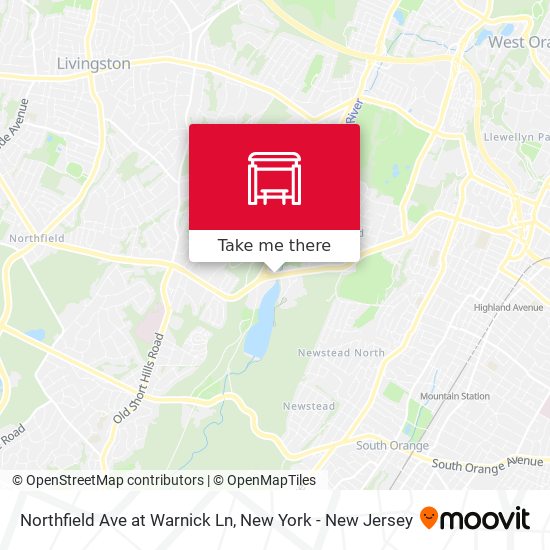 Northfield Ave at Warnick Ln map