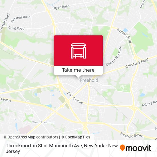 Mapa de Throckmorton St at Monmouth Ave