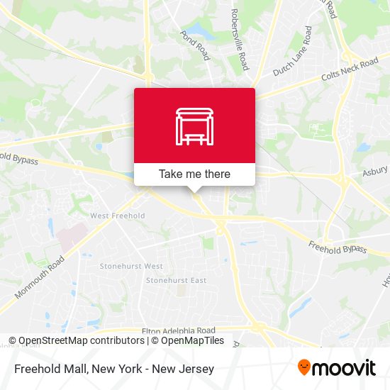 Freehold Mall map