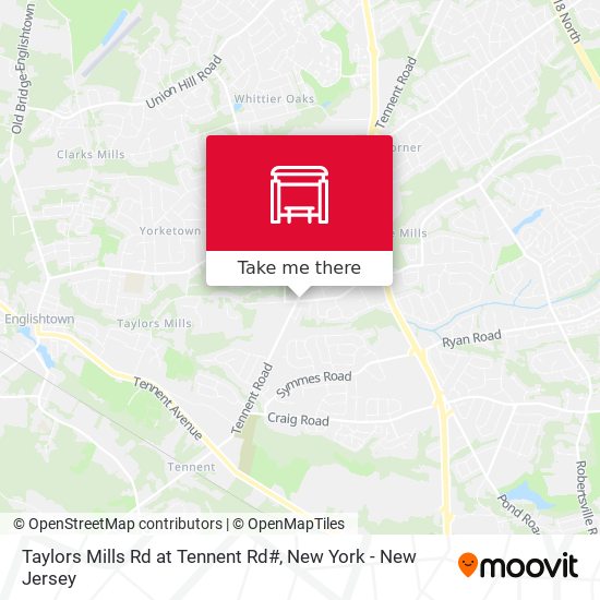 Taylors Mills Rd at Tennent Rd# map