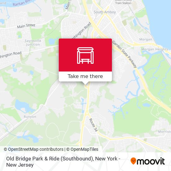 Old Bridge Park & Ride (Southbound) map