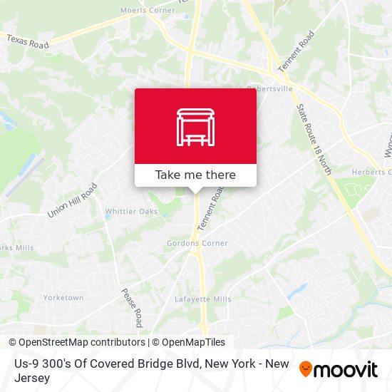 Us-9 300's Of Covered Bridge Blvd map