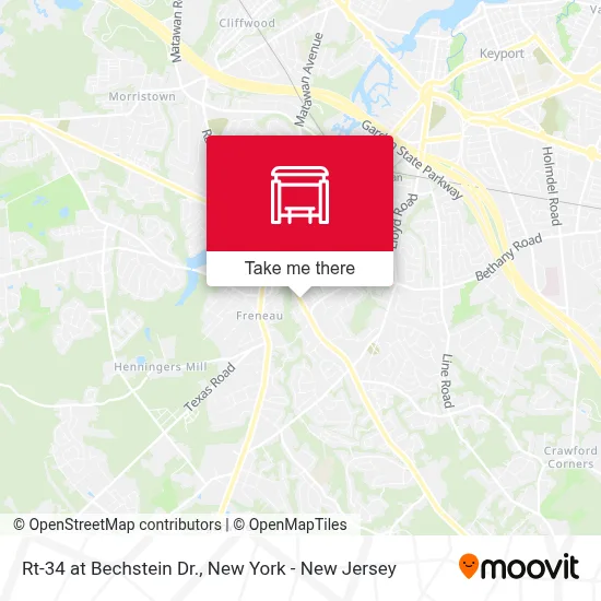 Rt-34 at Bechstein Dr. map