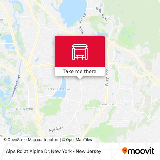 Alps Rd at Alpine Dr map