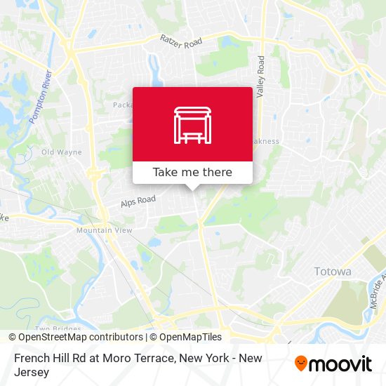 French Hill Rd at Moro Terrace map