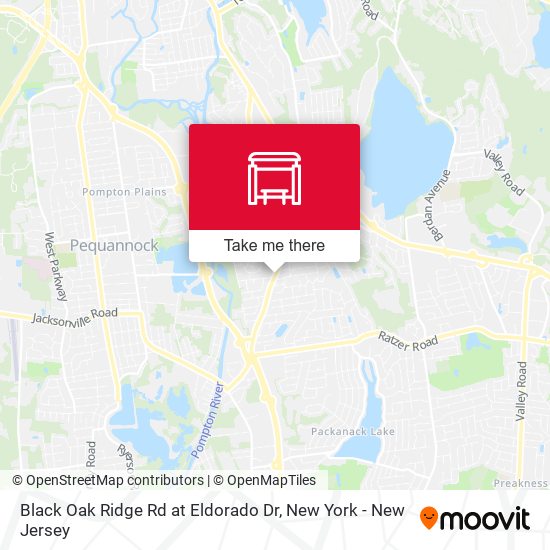 Black Oak Ridge Rd at Eldorado Dr map
