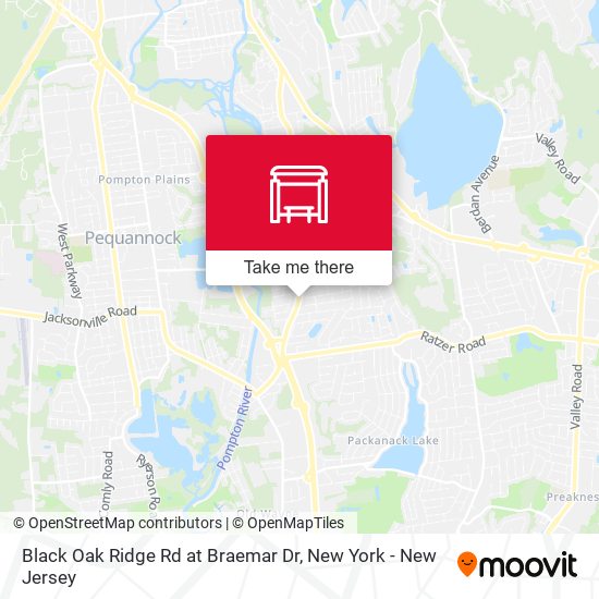 Mapa de Black Oak Ridge Rd at Braemar Dr