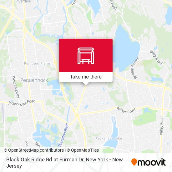 Mapa de Black Oak Ridge Rd at Furman Dr
