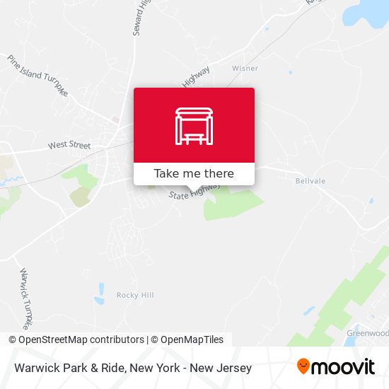 Mapa de Warwick Park & Ride