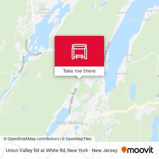 Union Valley Rd at White Rd map